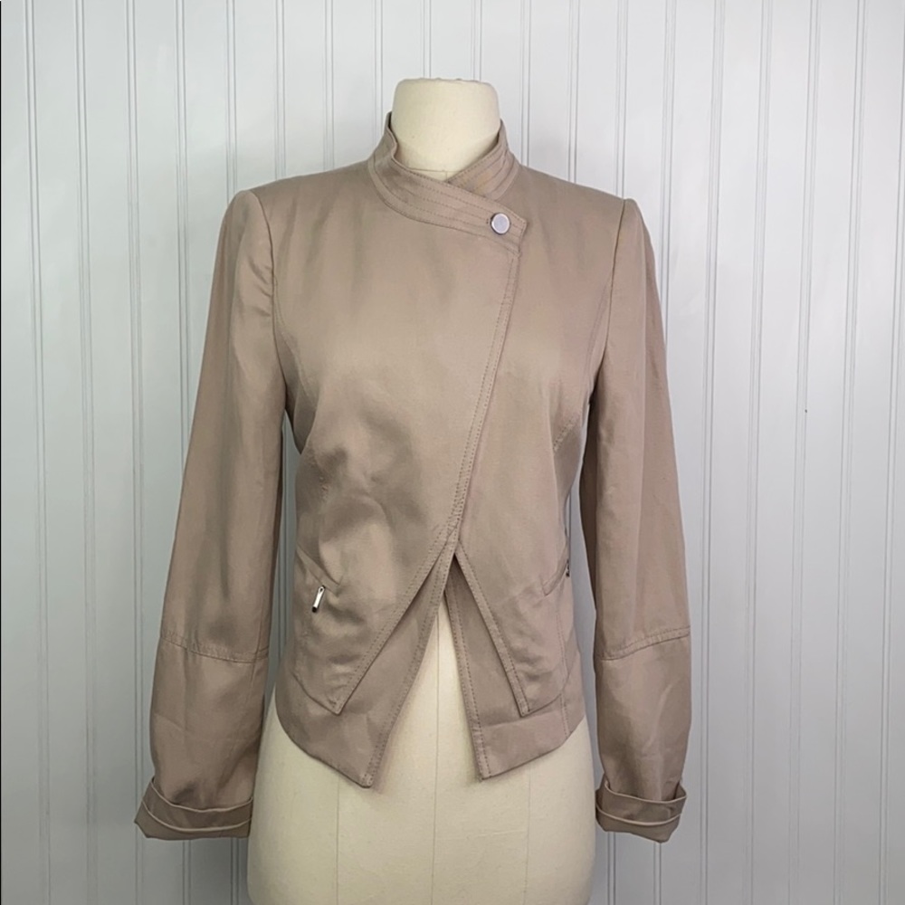 WHITE HOUSE BLACK MARKET: Open Moto Jacket